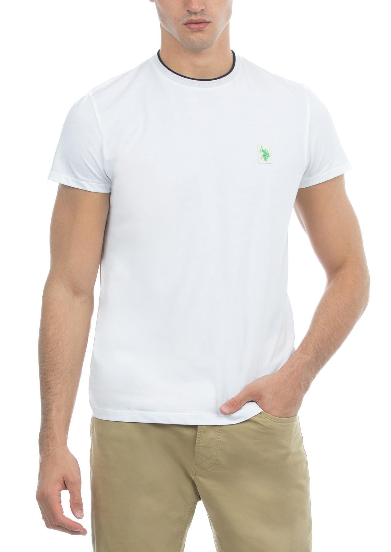 USPA Life Men's Short Sleeve T-shirt White