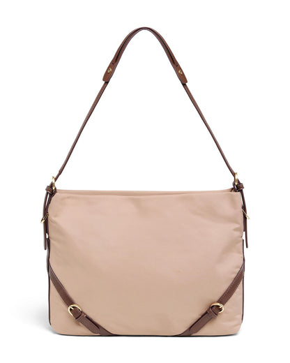 USPA Houston Horizontal Hobo Bag Warm Taupe
