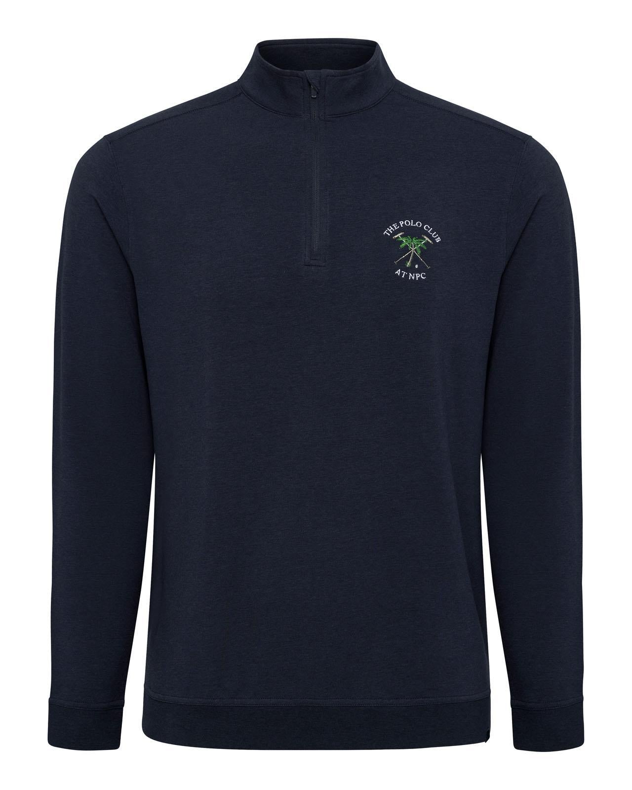 The Polo Club Men's Quarter Zip Pullover Navy