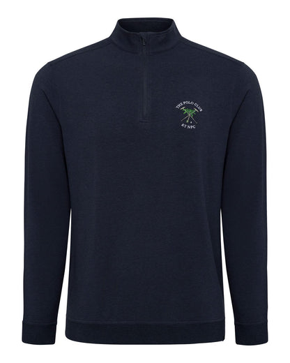 The Polo Club Men's Quarter Zip Pullover Navy