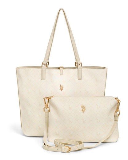 USPA Malibu Reversible Large Tote Bag Ivory