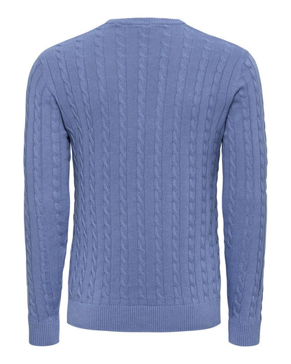 USPA Men's Bert Pullover Crewneck Blue