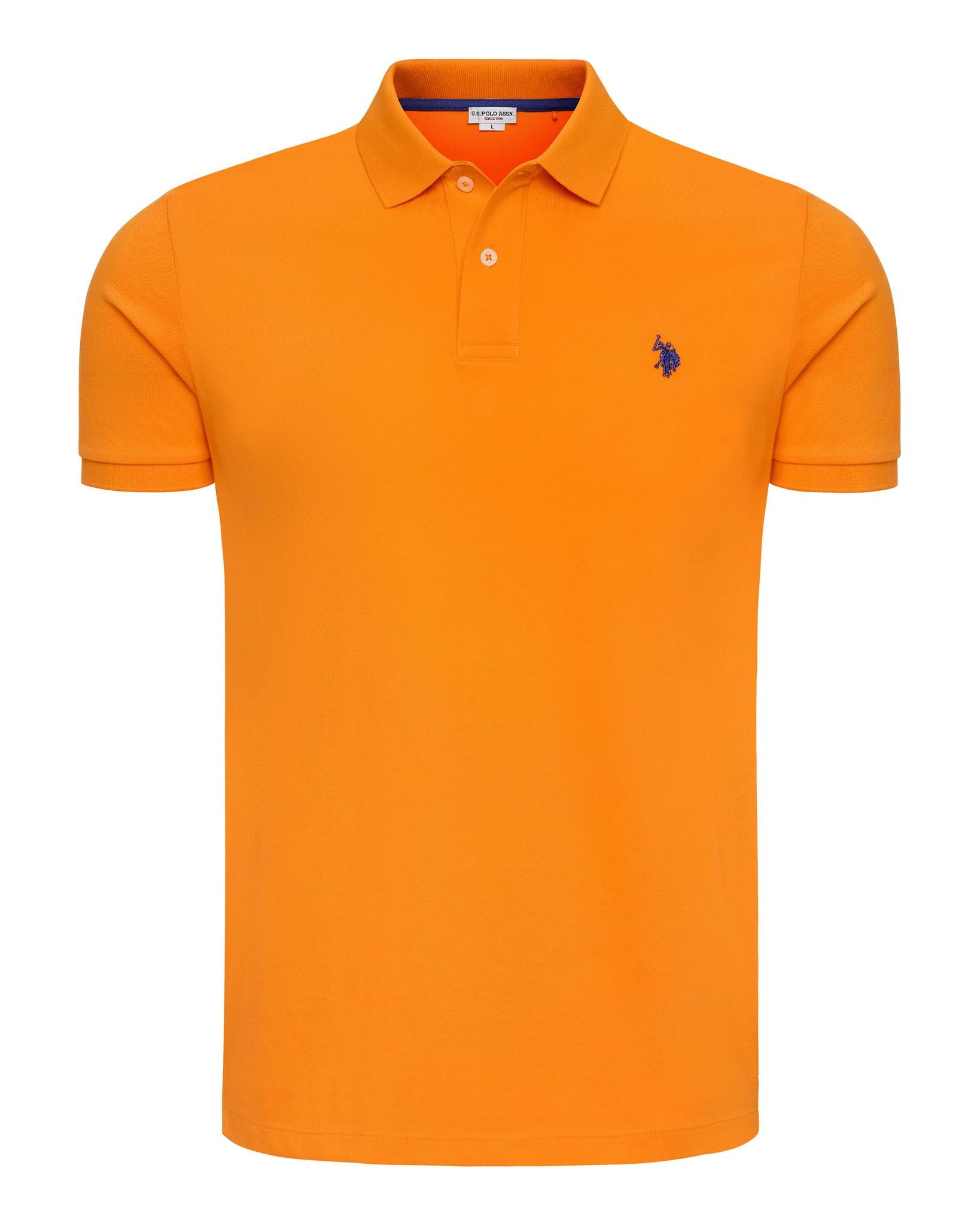 USPA Men's SS Vibrant Pique Polo Yellow – USPA Shop