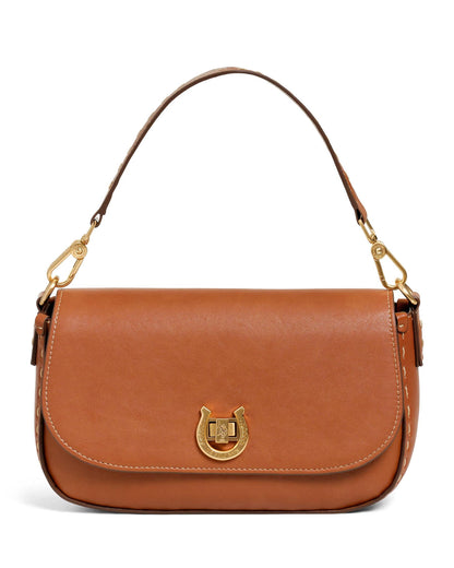 USPA Middleton Flap Crossbody Cognac