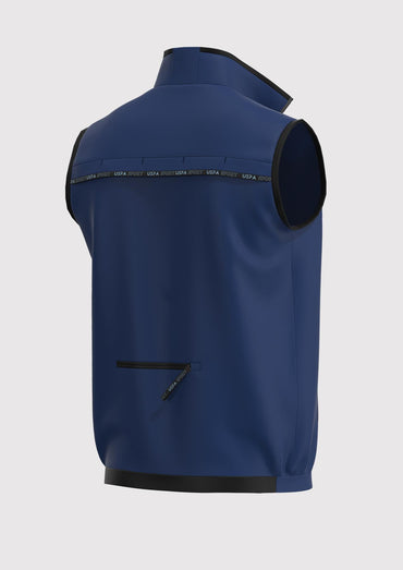 USPA Sport Men's Technical Stretch Vest Navy