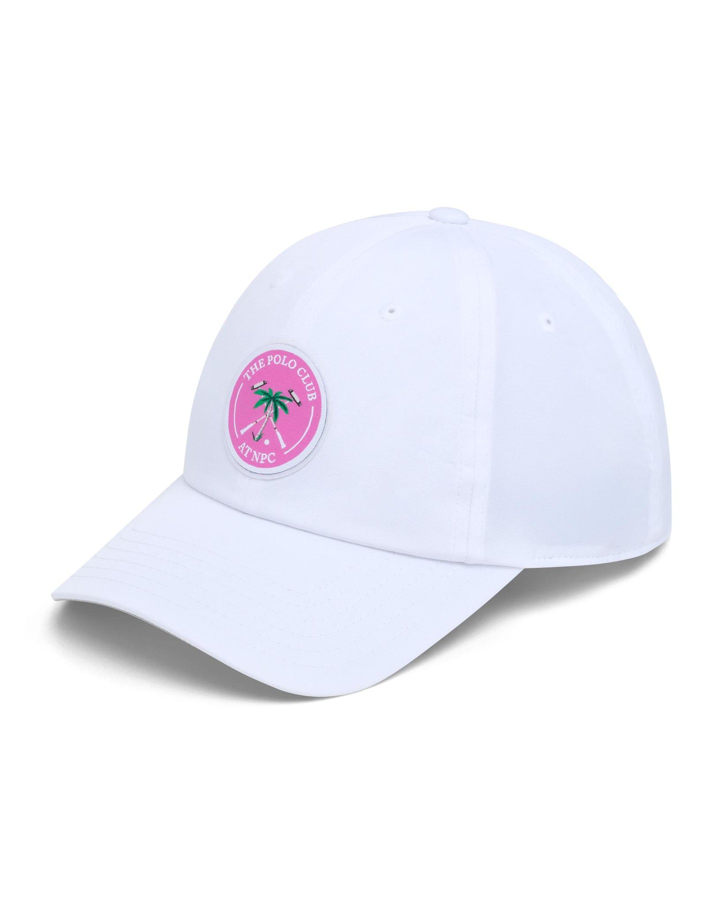 The Polo Club TKO Cap White w Pink Label
