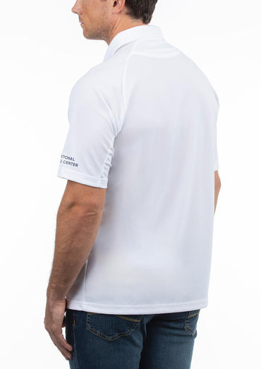NPC Men's Ventilated Polo White