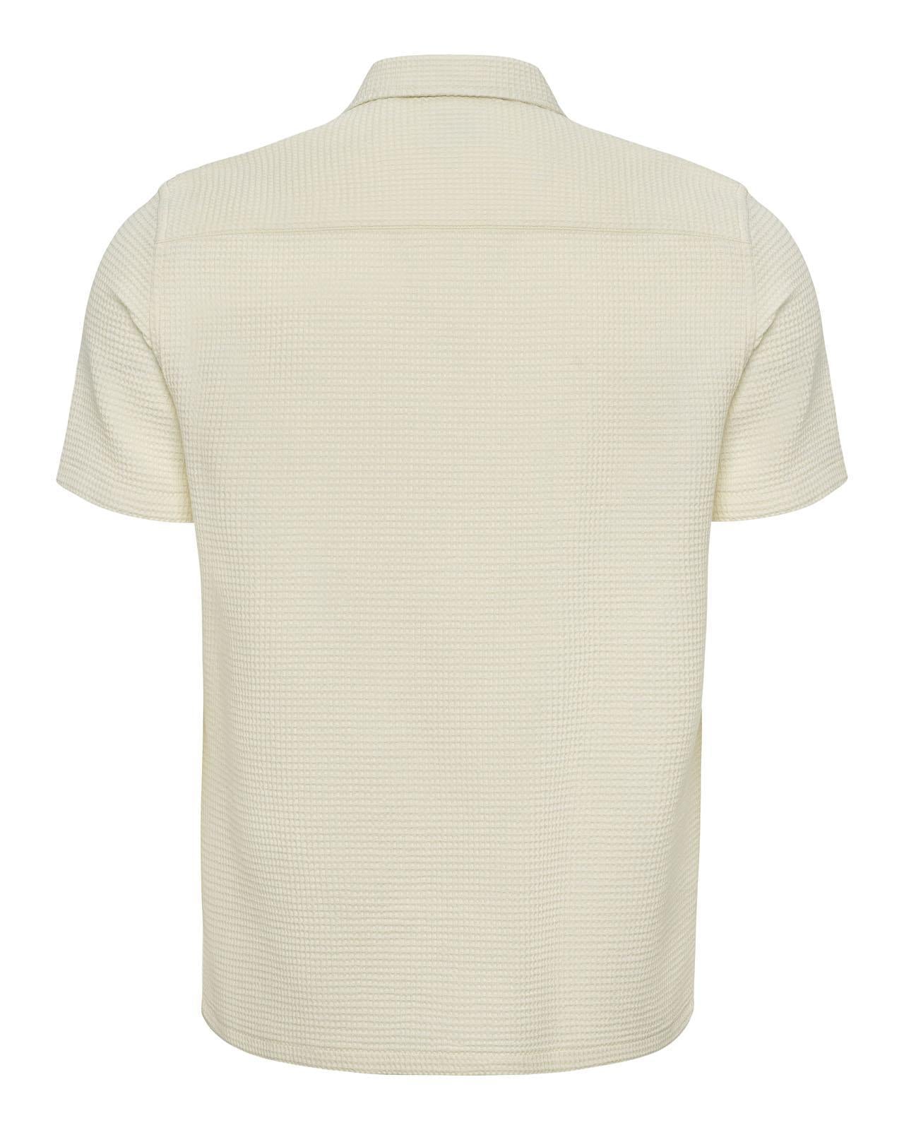 USPA Men's Waffle SS Shirt Bright White