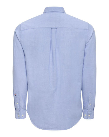 USPA Men's Peached Oxford LS Shirt Blue Yonder