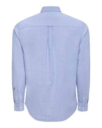 USPA Men's Peached Oxford LS Shirt Blue Yonder