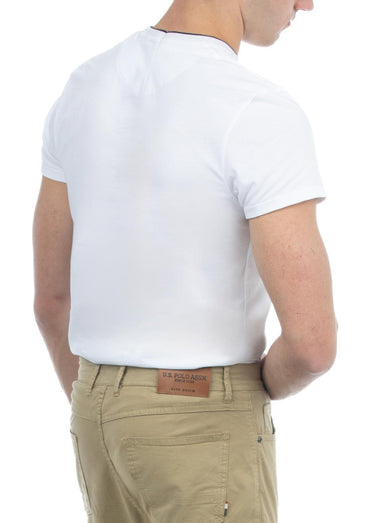 USPA Life Men's Short Sleeve T-shirt White