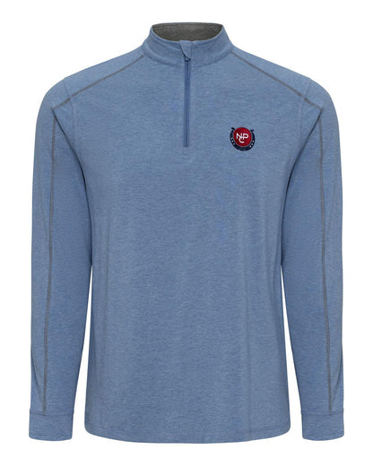 NPC Men's Quarter Zip Pullover Light Blue