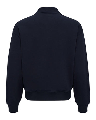 USPA Women's Wreath Graphic Tipped LB Rugby Sweat Navy Iris