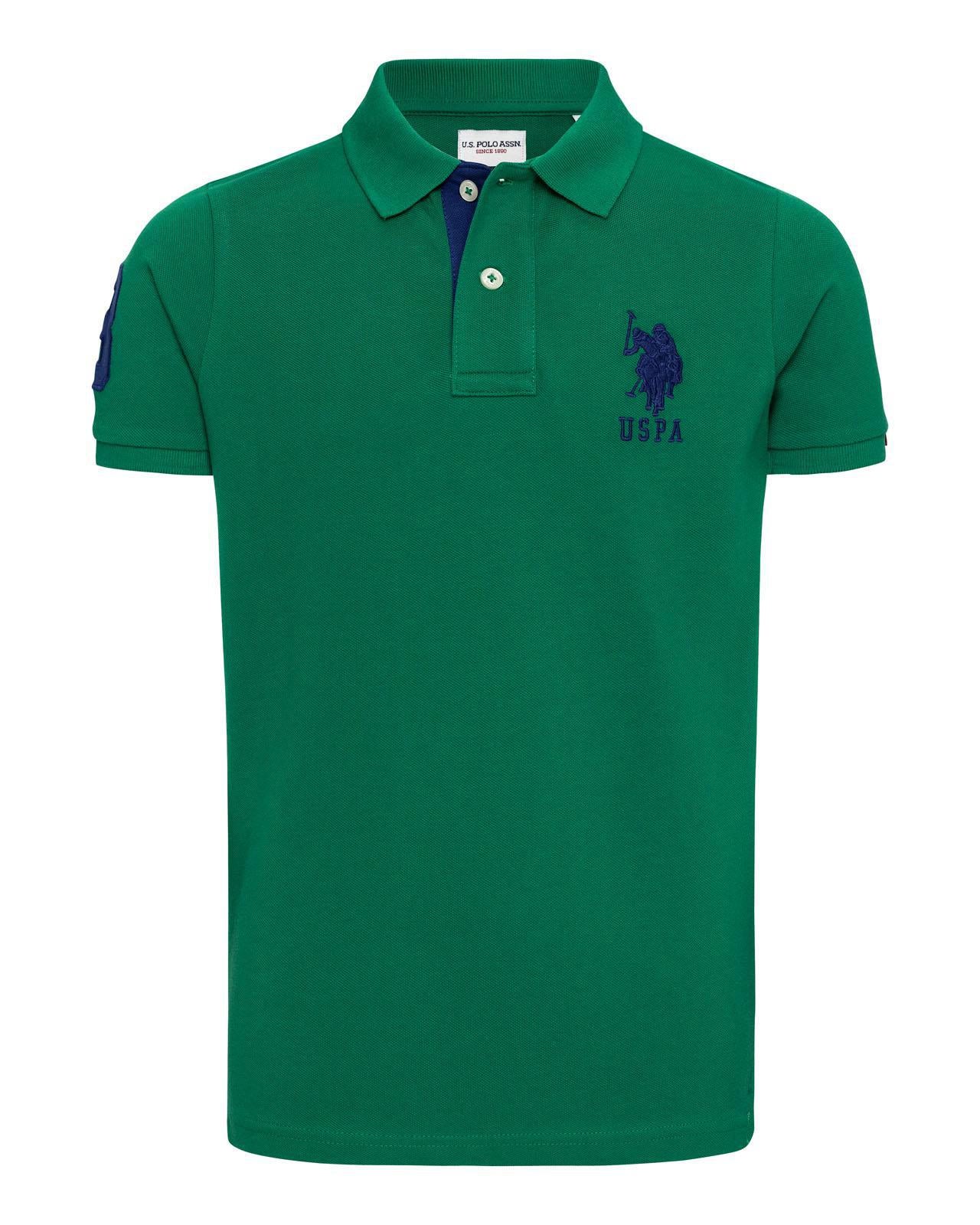 USPA Boys Player 3 Polo Shirt Lush Meadow