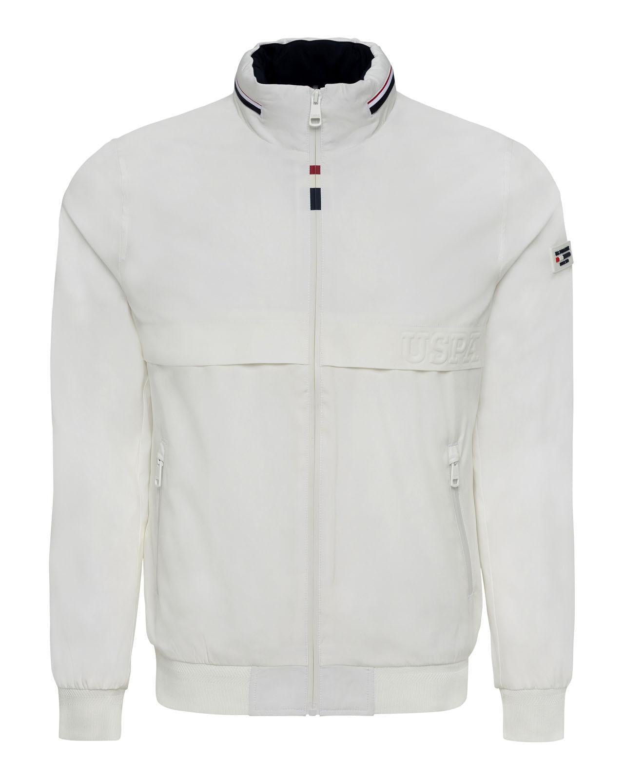 USPA Men's Technical Zip Jacket White