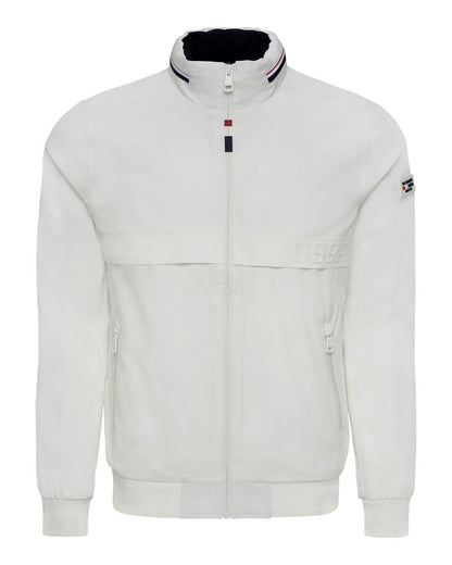 USPA Men's Technical Zip Jacket White