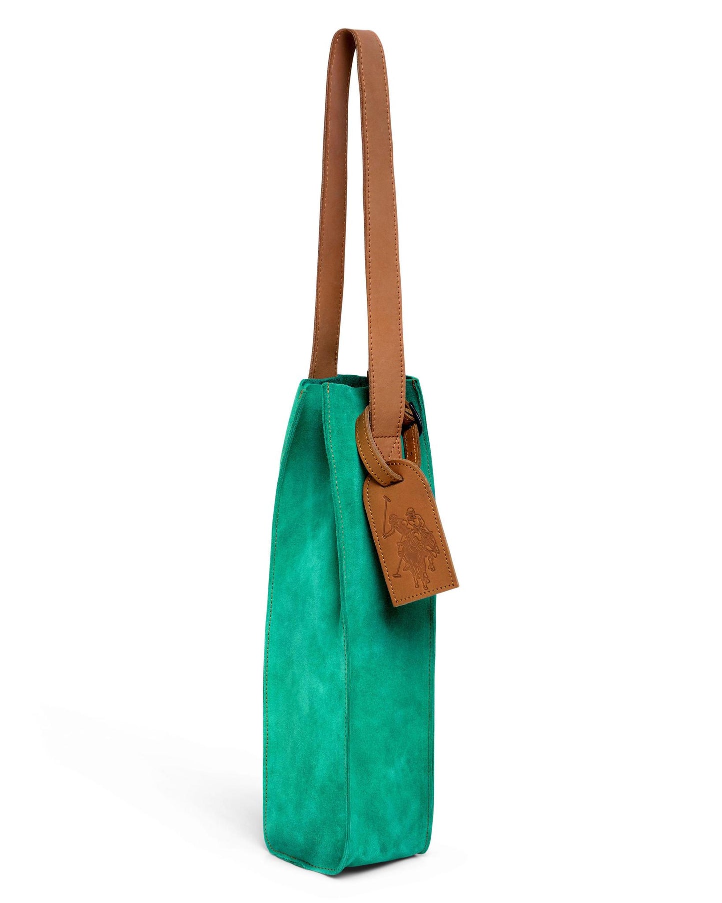 USPA Argentine Leather Wine Bag Jade