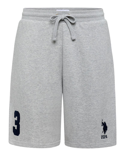 USPA Men's Player 3 Sweat Short Grey Marl
