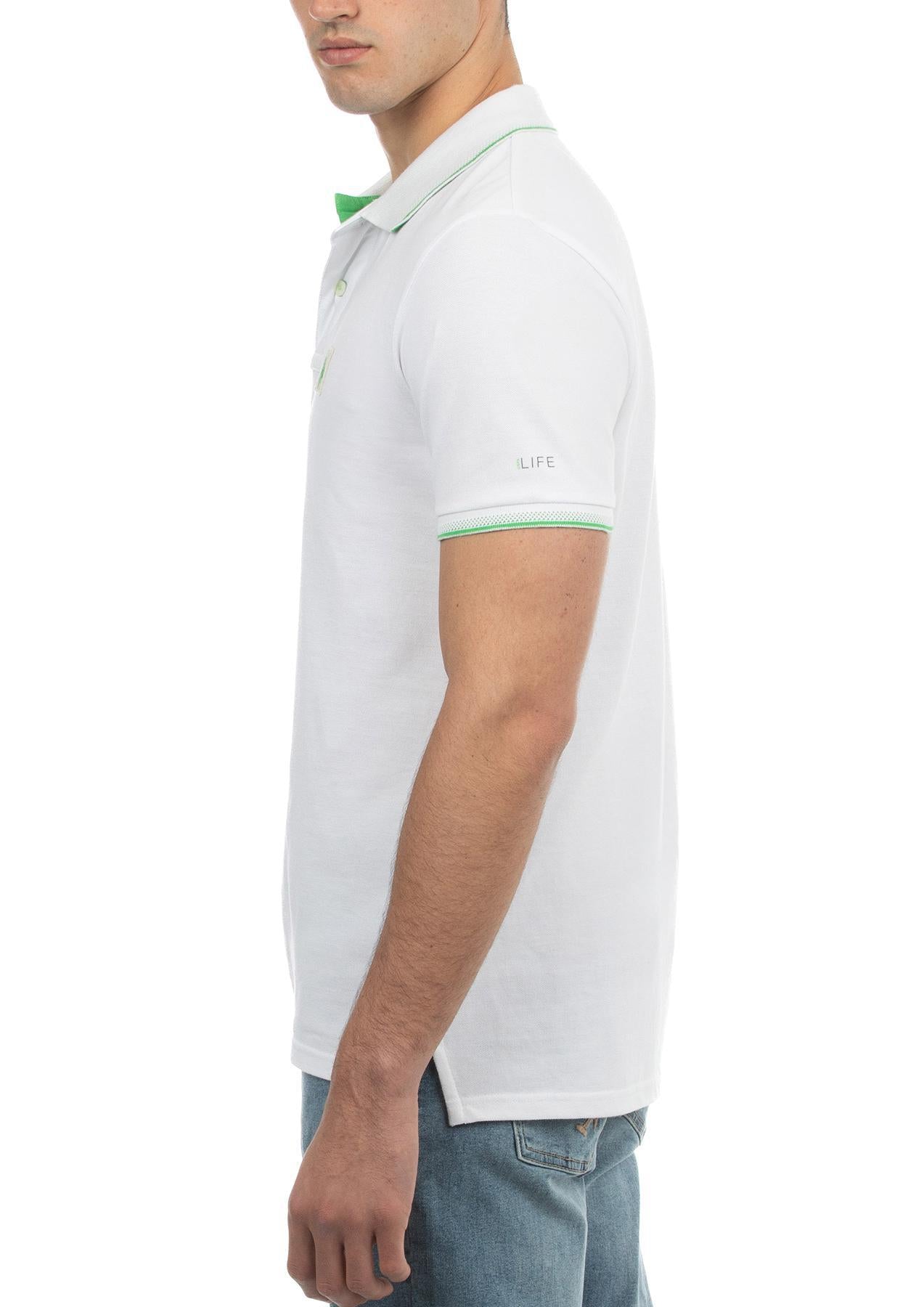 USPA Life Men&#39;s Short Sleeve Polo White