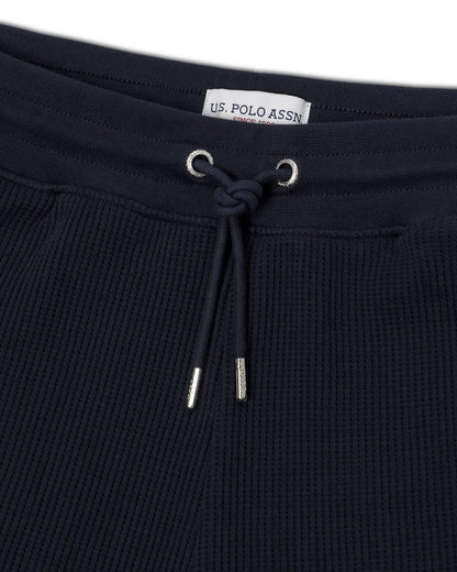 USPA Men's Waffle Short Dark Sapphire Navy/Moonlight Blue