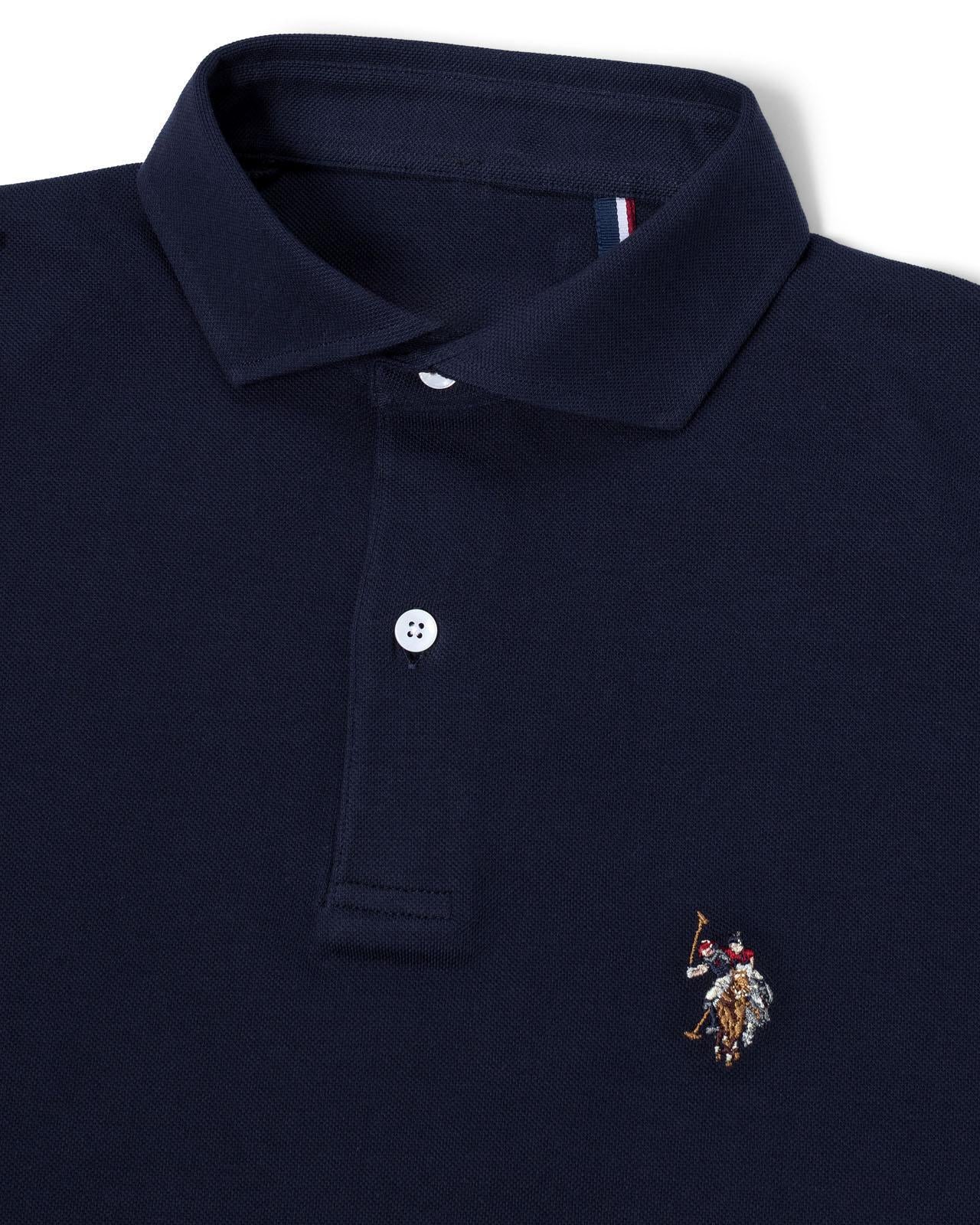 USPA Men's Pique Polo Navy