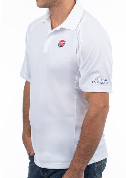 NPC Men's Ventilated Polo White