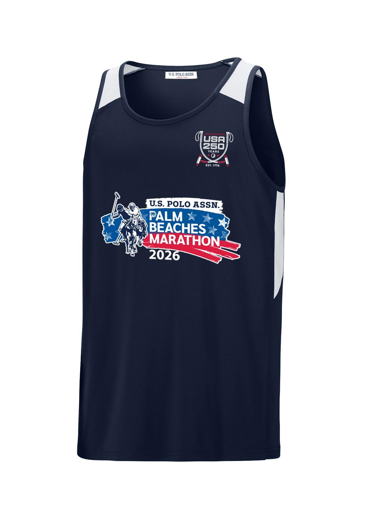 USPA x 2026 Palm Beaches Marathon Men's Tank Navy