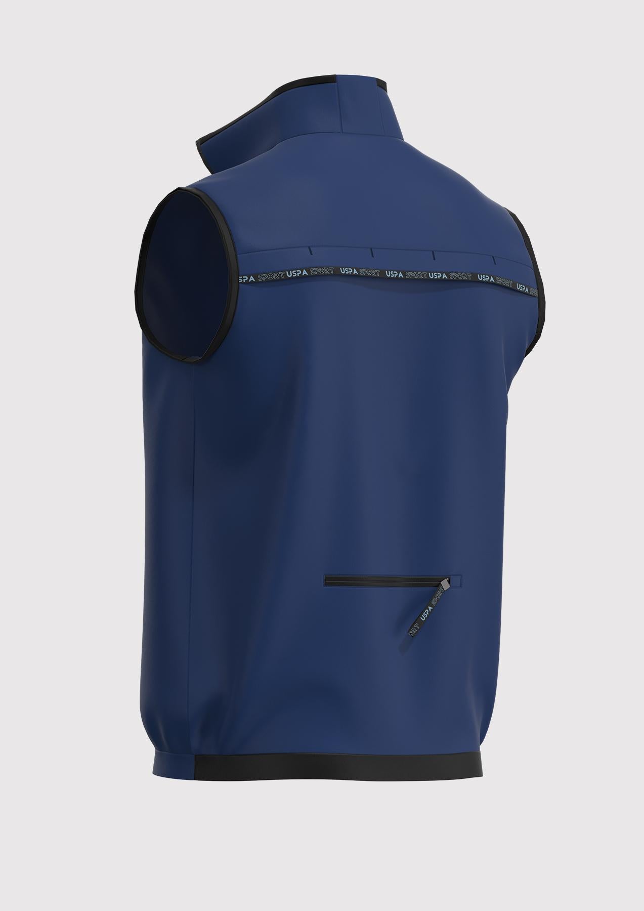 USPA Sport Men's Technical Stretch Vest Navy
