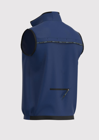 USPA Sport Men's Technical Stretch Vest Navy