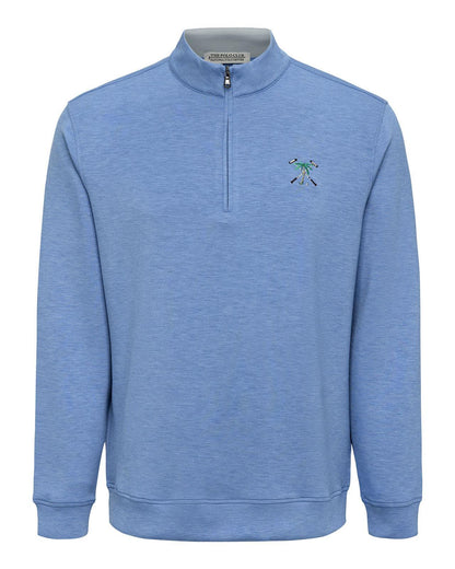 The Polo Club Men's Ultra Soft 1/4 Zip Nautical Blue