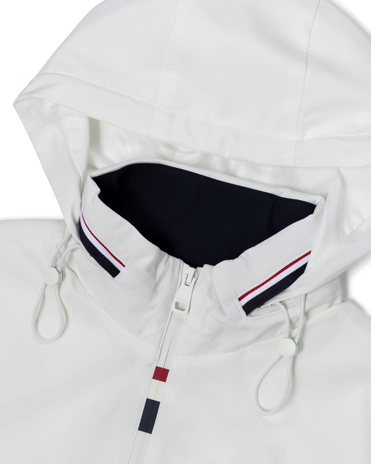 USPA Men's Technical Zip Jacket White