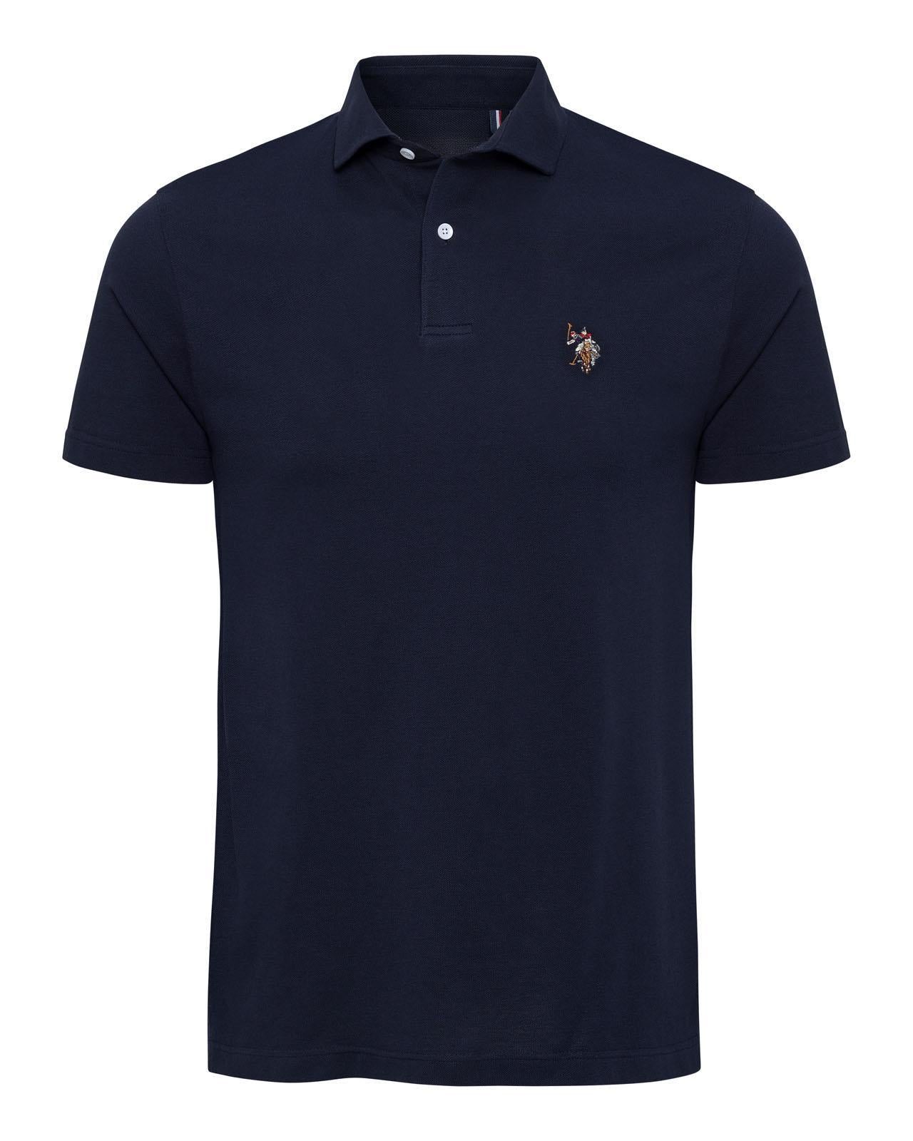 USPA Men's Pique Polo Navy